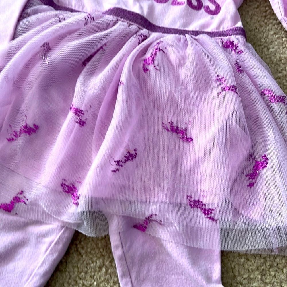 The Children’s Place Lilac Tunic Set with Tule Skirt- 12-24 months - Picture 3 of 4